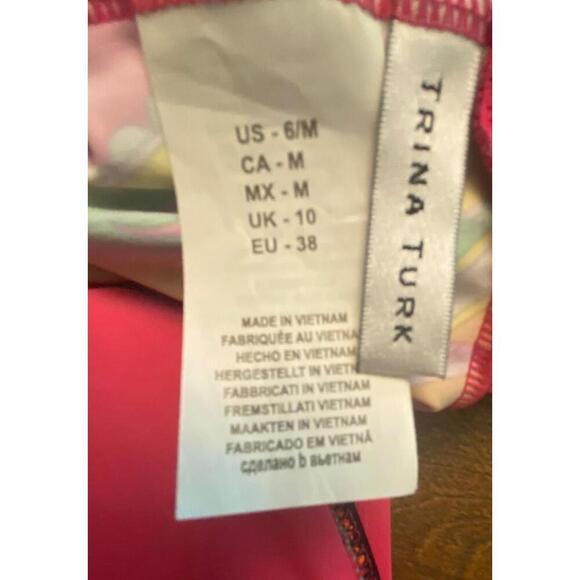 Trina Turk Colorful Swim Top - Halter Style, Size M - Picture 5 of 6